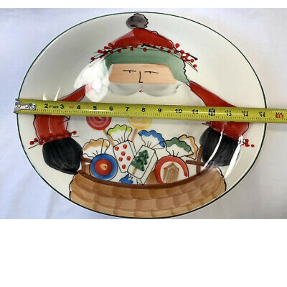 COPY - Vietri Old St Nick 2012 Platter. #995/3000 Autographed by Artist.